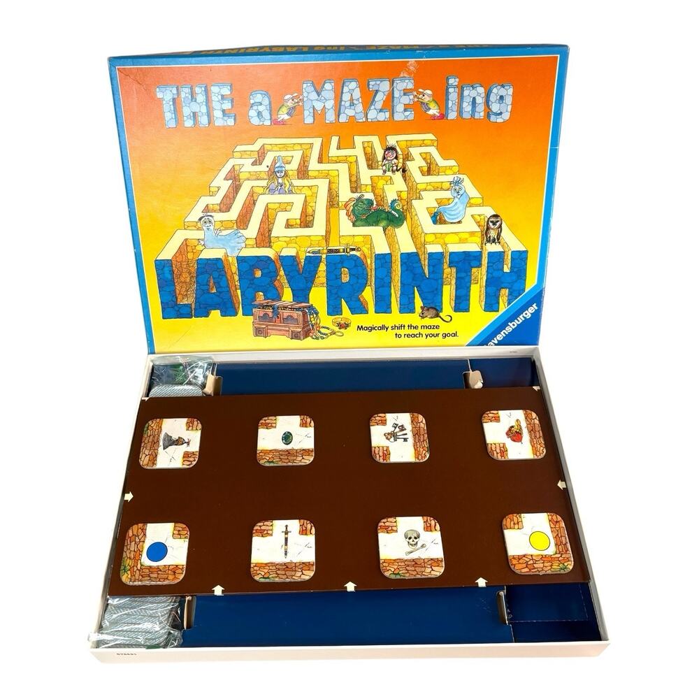 Vintage The Amazing Labyrinth Board Game Ravensburger 1988 Germany COMPLETE READ